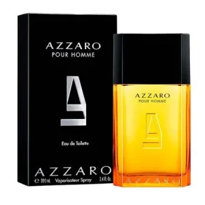 Perfume Masculino Eau de Toilette Clássico Fresco Amadeirado, Fragrância com Notas de Bergamota, Patchouli Couro e Almíscar Azzaro Pour Homme, Frasco com 100ml