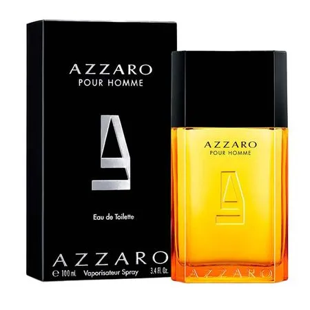 Perfume Masculino Eau de Toilette Clássico Fresco Amadeirado, Fragrância com Notas de Bergamota, Patchouli Couro e Almíscar Azzaro Pour Homme, Frasco com 100ml