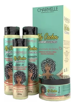 Kit Capilar to de cachos- Charmelle - Para hidratação e alta definição dos cachos