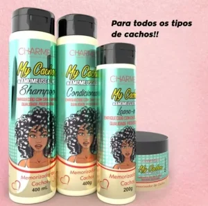 Kit Capilar to de cachos- Charmelle - Para hidratação e alta definição dos cachos