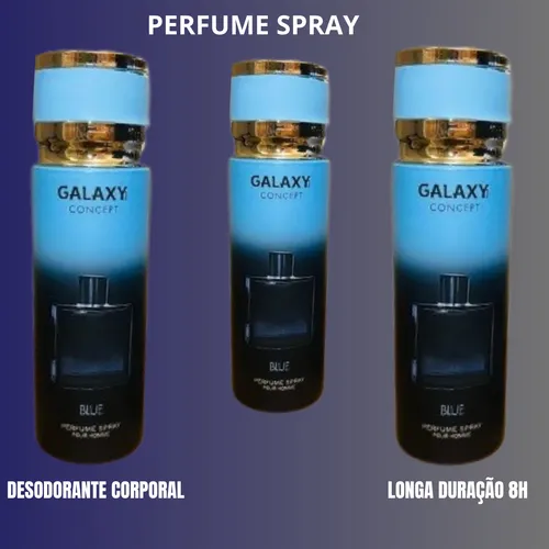 Perfume Masculino Blue Galaxy 200ml Toque Seco Alta Fixação Forte Projeção Perfume Assinatura Importado Cheiro De Grife Famosa Linha Premium - Imagem 2