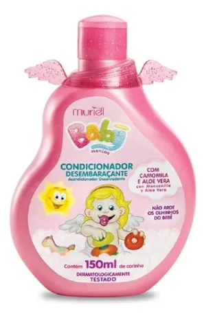 Condicionador Muriel Baby Rosa  e Azul 150ml 2 unidades
