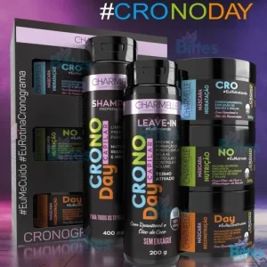 Cronoday Cronograma Capilar Charmelle 3 máscaras 1 Shampoo 1 Leve-in