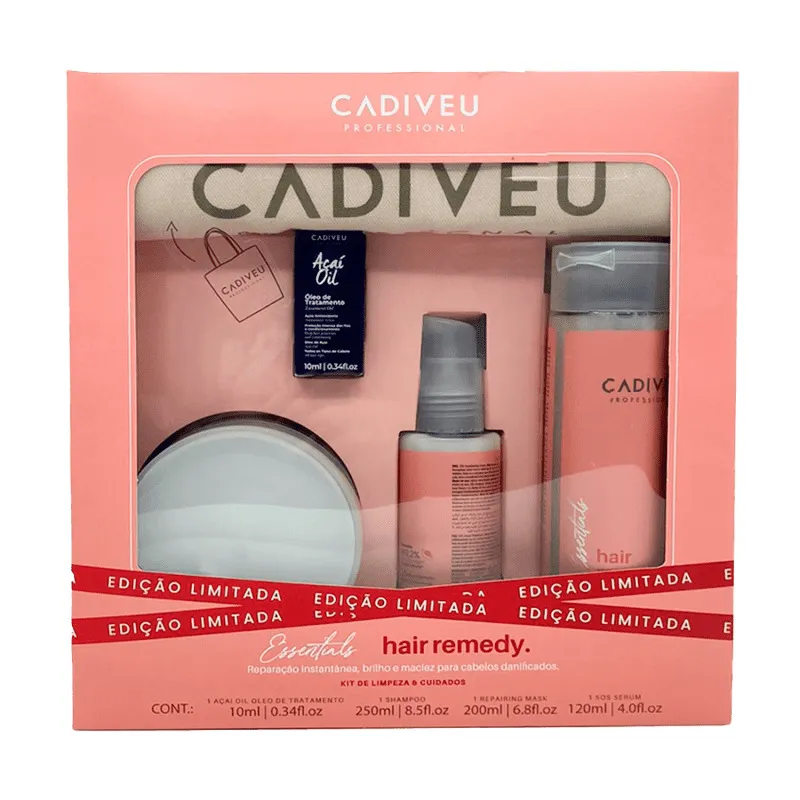 Kit Cadiveu Professional Essentials Hair Remedy (4 Produtos)